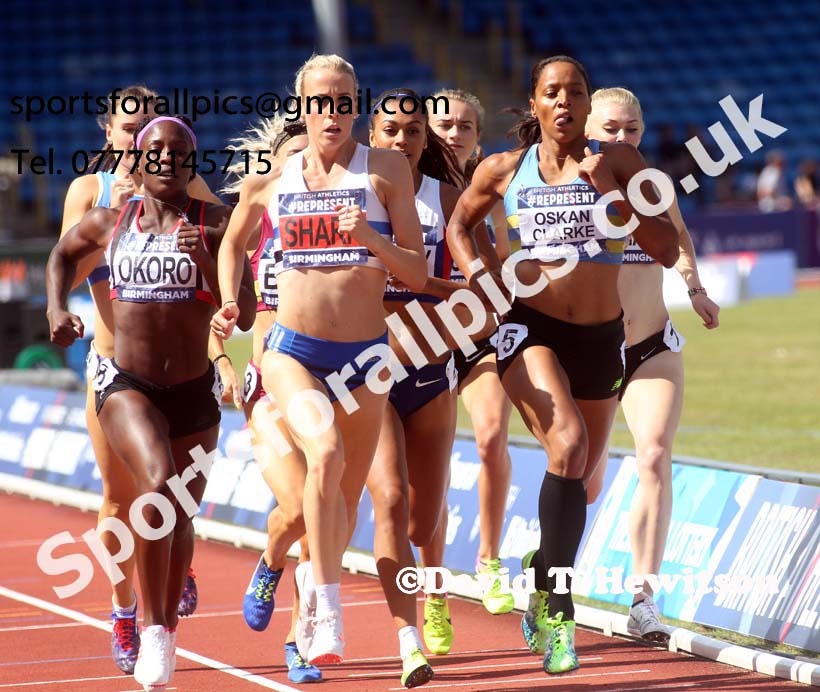 Womens 800 metres, British World Championship Team Trials, Alexander Stadium, Birmingham